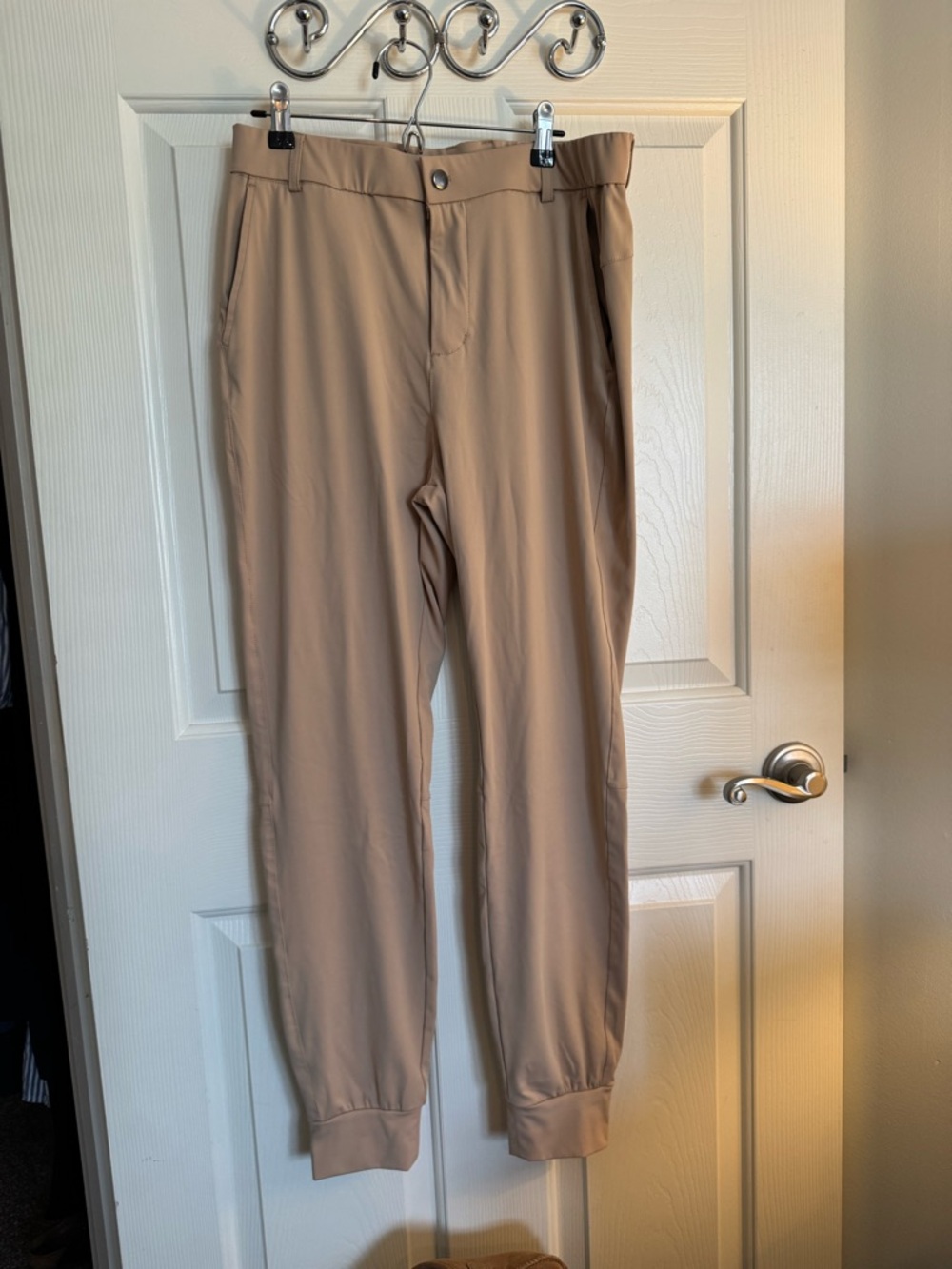 Men's Tan Golf Jogger Pants